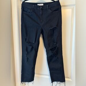 Flying Monkey distressed black jeans size 31
